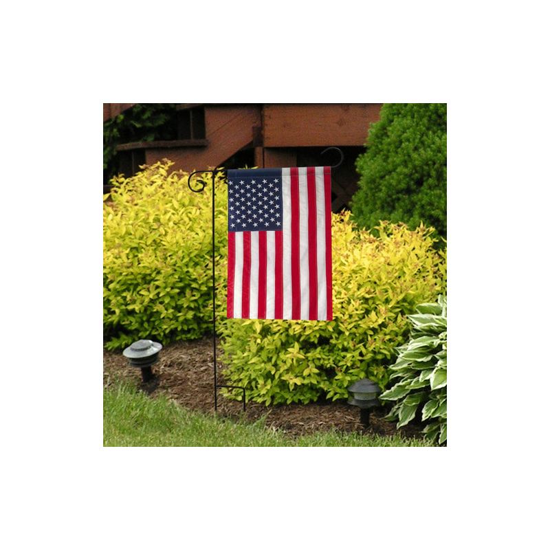 Briarwood Lane Applique & Embroidered American Flag Garden Flag 1, 3 of 4