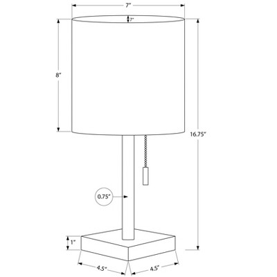 Set of 2 Black Metal Table Lamps with Beige Drum Shades and USB Ports