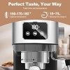SEVOBAL Espresso Makers 20 Bar Espresso Machine with ESE Pod Filter and Milk Frother for Lattes and Cappuccinos, Silver, 11.8"*5.9"*12.2" - 2 of 4