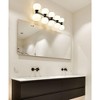 Artemis 10-Light Vanity Light - Modern Steel Fixture with Opal Glass Shades, Damp Rated - 4 of 4