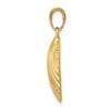 Black Bow Jewelry 14k Yellow Gold Polished Scallop Shell Pendant, 25mm - 2 of 4