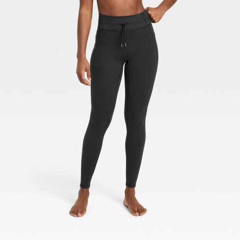 Women's Warm Simplicity Leggings - All In Motion™ Black Xs : Target