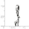 Black Bow Jewelry Sterling Silver Giraffe Bead Charm - 2 of 3