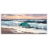 Kate and Laurel roll tide Framed Canvas Wall Art by Mary Sparrow 40 x 18 Sylvie White, Coastal, Beach, Nature Art for Wall Decor, Living Room, Bedroom - 2 of 4