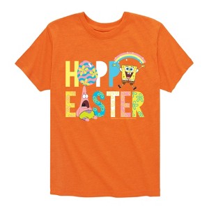 Boys' - SpongeBob Squarepants - Hoppy Easter Icons Short Sleeve Graphic T-Shirt - 1 of 4