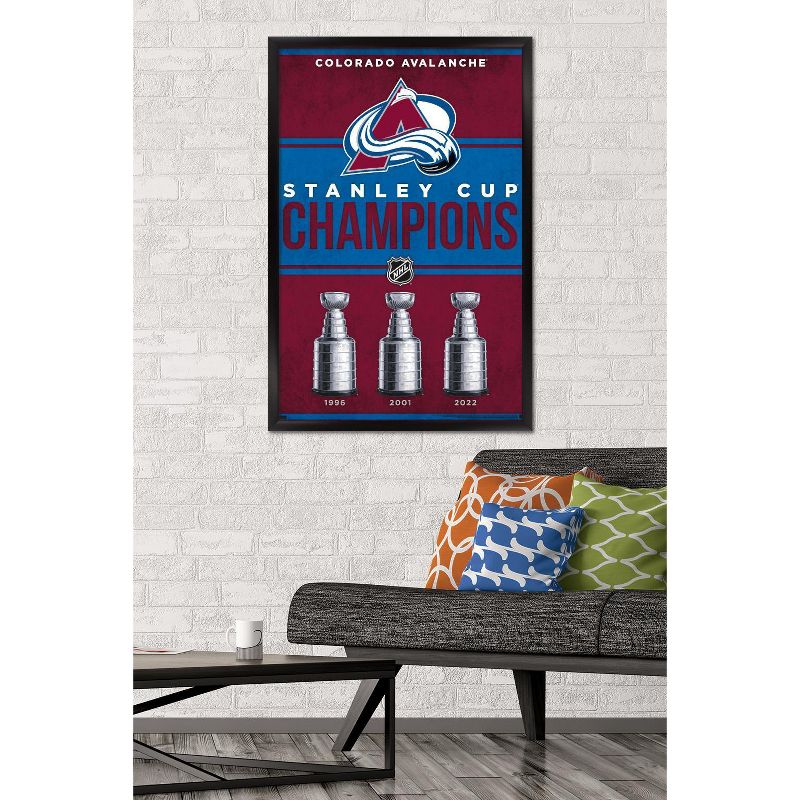 Trends International NHL Colorado Avalanche - Champions 23 Framed Wall Poster Prints, 2 of 7