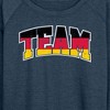 Women's - Instant Message - Team Germany Lightweight French Terry Wide Neck Long Sleeve Graphic Shirt - 2 of 4
