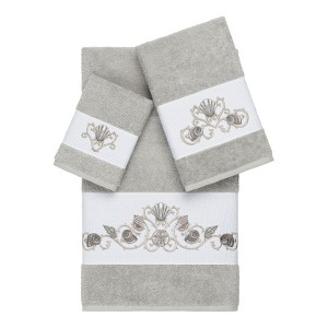Linum Home Textiles 100% Turkish Cotton BELLA Embellished Towel Set - 1 of 4