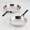 KitchenAid Stainless Steel 5-Ply Clad Twin Pack: 8.25" & 10" Nonstick Frying Pans, Dishwasher-Safe Cookware Set - 2 of 4