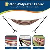 Jojoka 2-Person Heavy Duty Hammock with Space Saving Steel Stand,450lb Capacity,Double Hammock Portable for Garden - 4 of 4