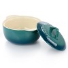 Crock Pot Artisan 2.3 Quart Round Stoneware Casserole with Lid in Gradient Teal - 2 of 4