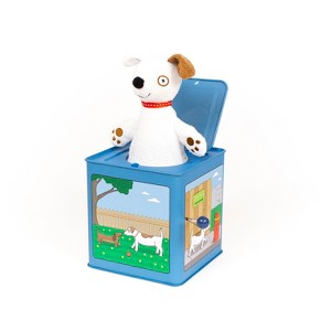 Jack The Dog Tin Jack in The Box,6.8 x 6.4 x 5.4 inches - 1 of 4
