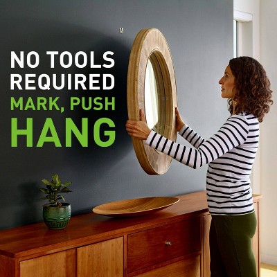 3M 25lb Hardened Steel Drywall Picture Hanger with Spot Marker, 4-Pack