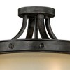 Vaxcel Halifax 2 - Light Flush Mount in  Aged Walnut - 2 of 4