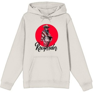 Cowboy Skeleton "Roughrider" Adult Long Sleeve Hoodie - 1 of 2