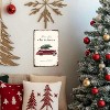 Vintage Christmas Wall Decor Sign,Red Truck with Christmas Tree Metal Decorations Sign - 3 of 4