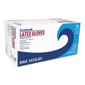 Boardwalk General-Purpose Latex Gloves Natural X-Large Powder-Free 4 2/5 mil 100/Box 345XLBX - 1 of 2