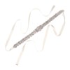 Unique Bargains Handmade Rhinestone Dress Accessories Bridal Belt with Ribbons - 3 of 4