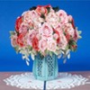 Paper Love 3D Pink Roses Vase Pop Up Card - 3 of 4