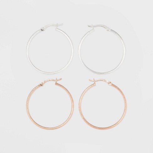 Rose gold shop earrings target