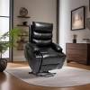 Electric Power Lift Recliner Chair with Massage and Side Pockets for Elderly, Faux Leather Upholstery, Fits Living Rooms -3irtyhousy - 2 of 4