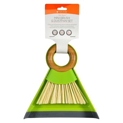 Full Circle Home Tiny Team Mini Brush and Dustpan Set Green - 1 ct