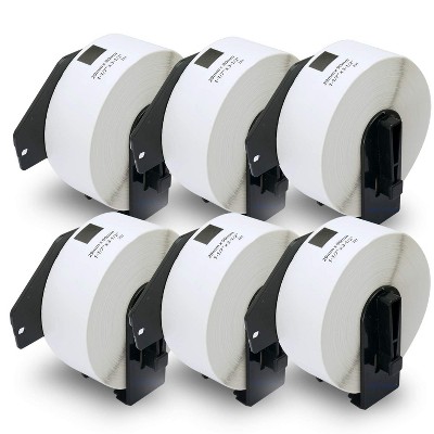 BETCKEY - Compatible Address Labels Replacement for Brother DK-1201 , 1.1 in x 3.5 in, Use with Brother QL Label Printers 6 Rolls/2400 Labels