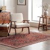 Nuloom Kathryn Medallion 8x10 Machine Washable Indoor Area Rug for Living Room Bedroom Dining Room Kitchen, Brick/Grey - 2 of 4