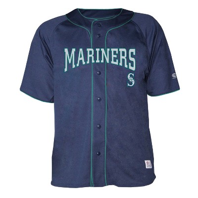 Mlb Seattle Mariners Men's Button-down Jersey : Target
