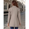 INSPIRE CHIC Women's Notched Lapel Single Breasted Outwear Fall coat - 4 of 4