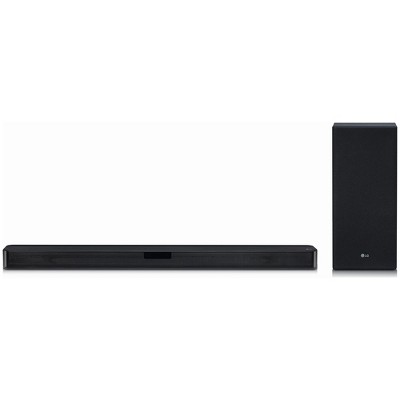 Manufacturer Refurbished LG 2.1 Channel SLM5Y High Res Audio Sound Bar with DTS Virtual:X, Black