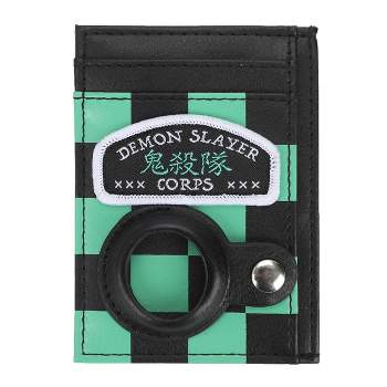 Demon Slayer Corps Men's Black & Green Tracker Pouch Wallet