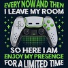 Men's Design By Humans Enjoy My Presence Video Game Controller By T-Shirt - 2 of 2