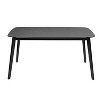Dexmalle Black Modern Dining Table - 4 of 4