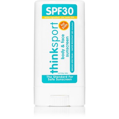 Thinksport Kids Mineral Sunscreen Stick - SPF 30 - 0.64oz