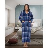 ADR Women's Zip Up Robe with Hood, Women's Long Zipper Robe, Warm Cozy Hooded Bathrobe - 2 of 3