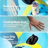 Joyfy Pool Float Adults, River Pool Tube Raft with Cup Holders, Heavy Duty Inflatable Swimming Ring with Backrest for Water Fun (Blue) - 3 of 4