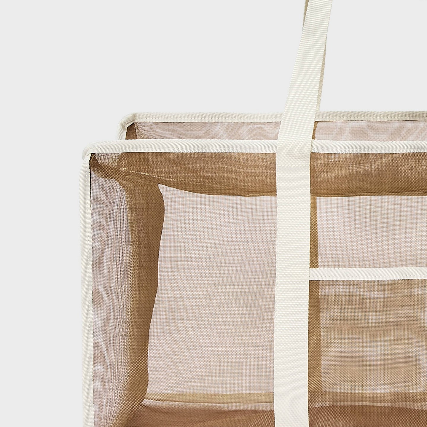 Сумка Shade & Shore Packable Zip Top Mesh Tote Handbag, цвет: Коричневый — фото 5