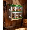 Coucheta Chicken Nesting Box, Wall Mount/Free Standing Poultry Nest for Chickens, Metal Chicken Laying Boxes with Perch, Secure Lid, Vented Holes - 2 of 3