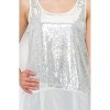 Women's Sequin & Chiffon Tank - Origami - 4 of 4