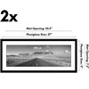 Americanflat 11x27 Picture Frame with Polished Plexiglass, Set of 2, Use as 8x24 Frame with Mat or 11x27 Frame Without Mat, Galleria Collection, Black - 2 of 4