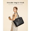 Laptop Bag for Women Soft Leather Work Bag, Office Shoulder Tote Purse with Flap Design - 2 of 4
