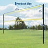 12FT Volleyball Training Net - Height Adjustable Practice Net with Fiberglass Poles, Portable Freestanding for Indoor Outdoor Hitting Training - 2 of 4