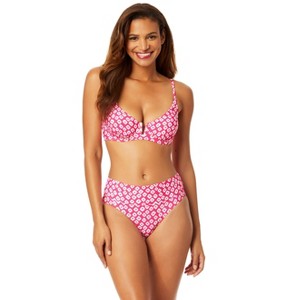 Women's Shibori Geo V Wire Underwire Bikini Swim Top - 1 of 4