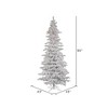 Vickerman Flocked White Spruce Slim Artificial Christmas Tree PreLit - 3 of 4