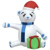 VidaXL Christmas Inflatable Teddy Bear LED 94.5" - 3 of 4