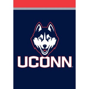 Briarwood Lane Connecticut Huskies House Flag NCAA Licensed 28" x 40" - 1 of 4