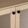 ORRD Mid-Century Modern TV Stand - Natural Finish with Tapered Legs & Cabinet Storage for Living Room - 4 of 4