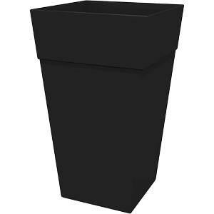 Bloem Finley Tall Indoor Outdoor Plastic Square Planter, 25in - 1 of 4