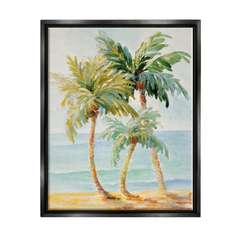 Stupell Industries Tropical Palm Trees On Coastal Beach Sand : Target